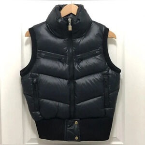 TNA puff black vest Size XXS